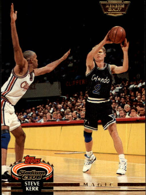 1992-93 Stadium Club Members Only Parallel #393 Steve Kerr UER/(The words key stat are repeated on back)