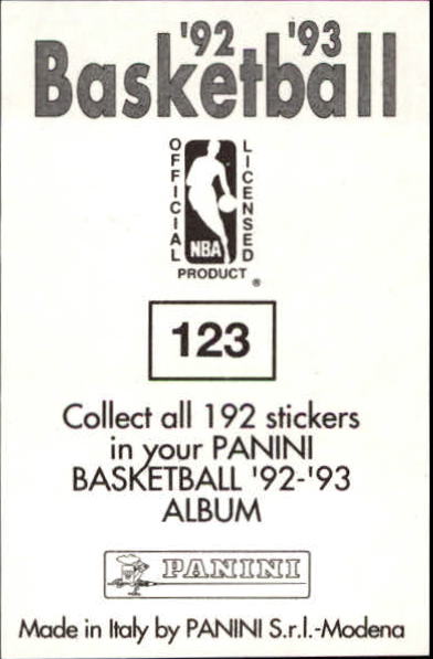 Sports Card Back