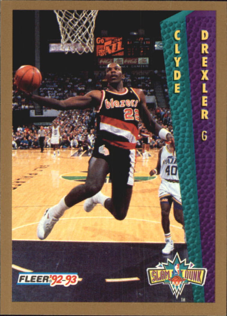 1992-93 Fleer Tony's Pizza #30 Clyde Drexler SD - NM-MT