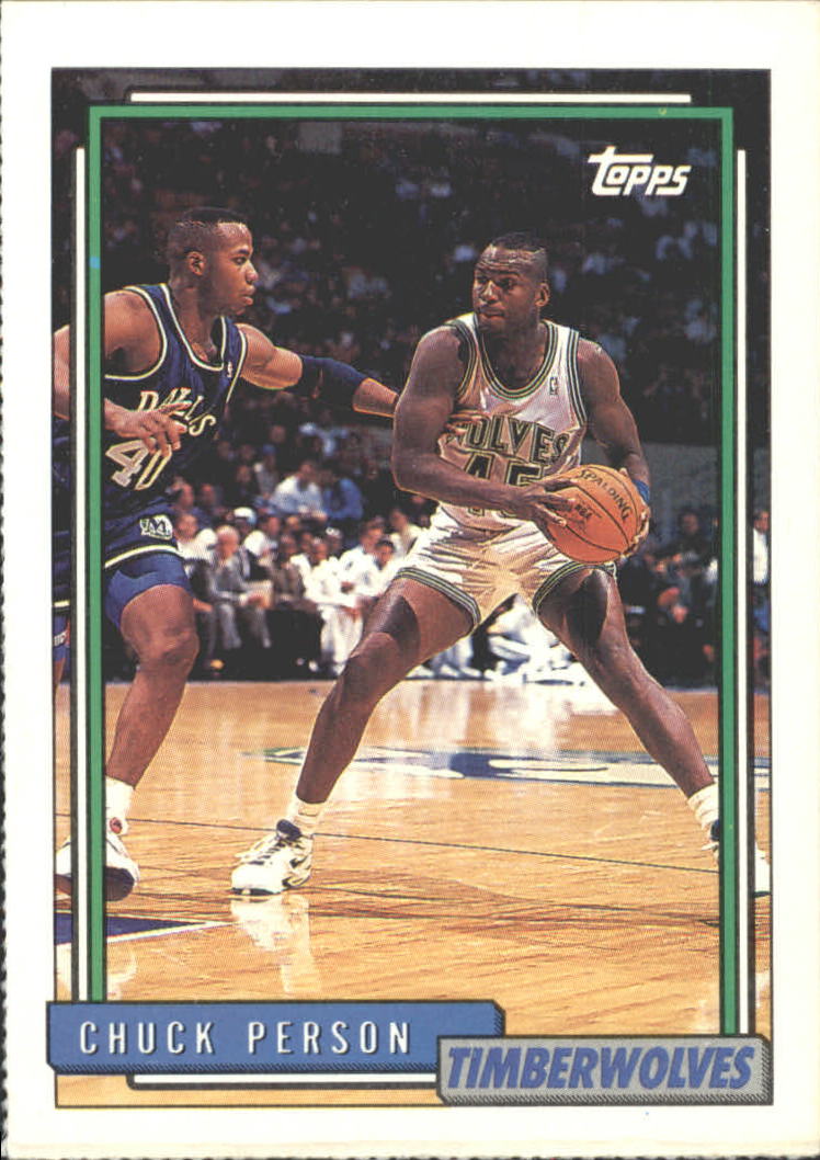 1992-93 Timberwolves Topps #3 Chuck Person