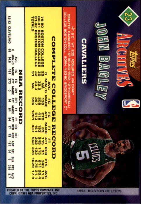 1992-93 Topps Archives #4 Hakeem Olajuwon FDP - First Draft Pick - NM-MT