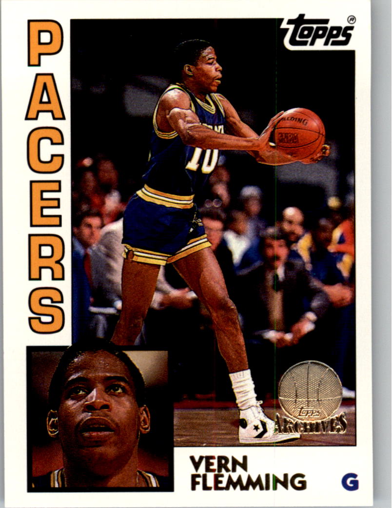 1992-93 Topps Archives Basketball Gold #50 Vern Fleming Indiana Pacers ...