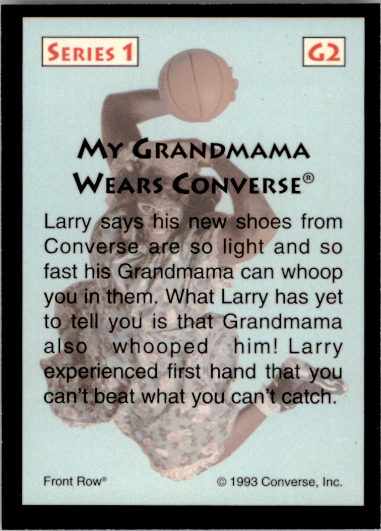 1993 Front Row LJ Grandmama #G2 Larry Johnson back image