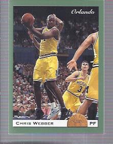 1993 Classic Draft Draft Day #11 Chris Webber/Orlando