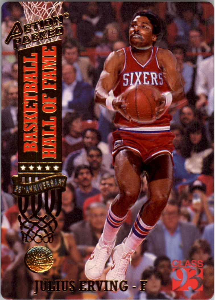 1993 Action Packed Hall of Fame #67 Julius Erving