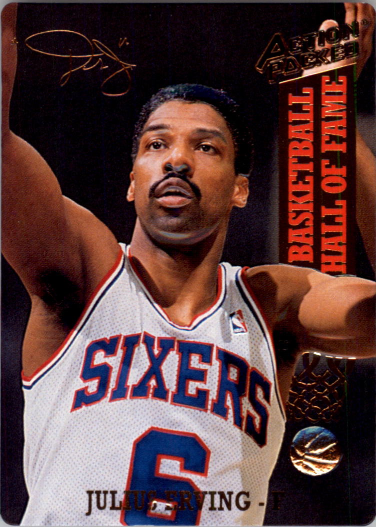 1993 Action Packed Hall of Fame #72 Julius Erving/Erving in the NBA