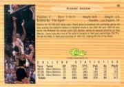 1993 Classic #93 Khari Jaxon back image