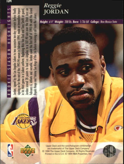 1993-94 Upper Deck SE Lakers баскетбол 
