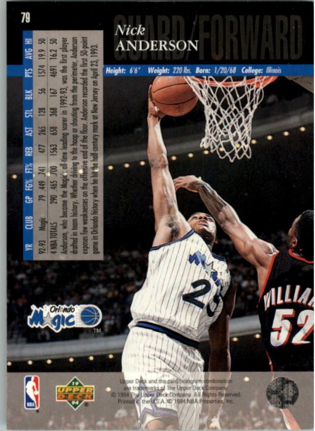 1993-94 Upper Deck Basketball Special Edition Electric Court Singles -You Choose - Picture 145 of 418