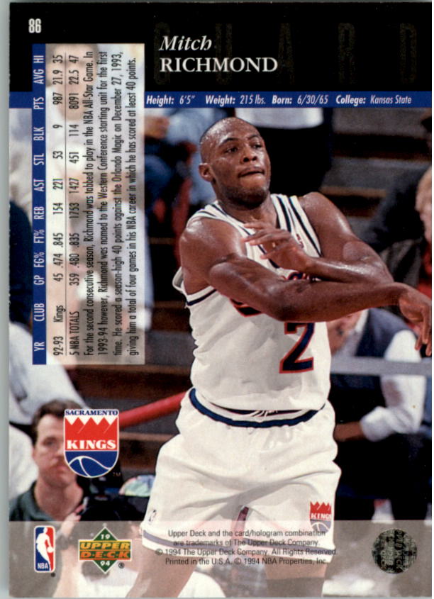 1993-94 Upper Deck Basketball Special Edition Electric Court Singles -You Choose - Picture 159 of 418
