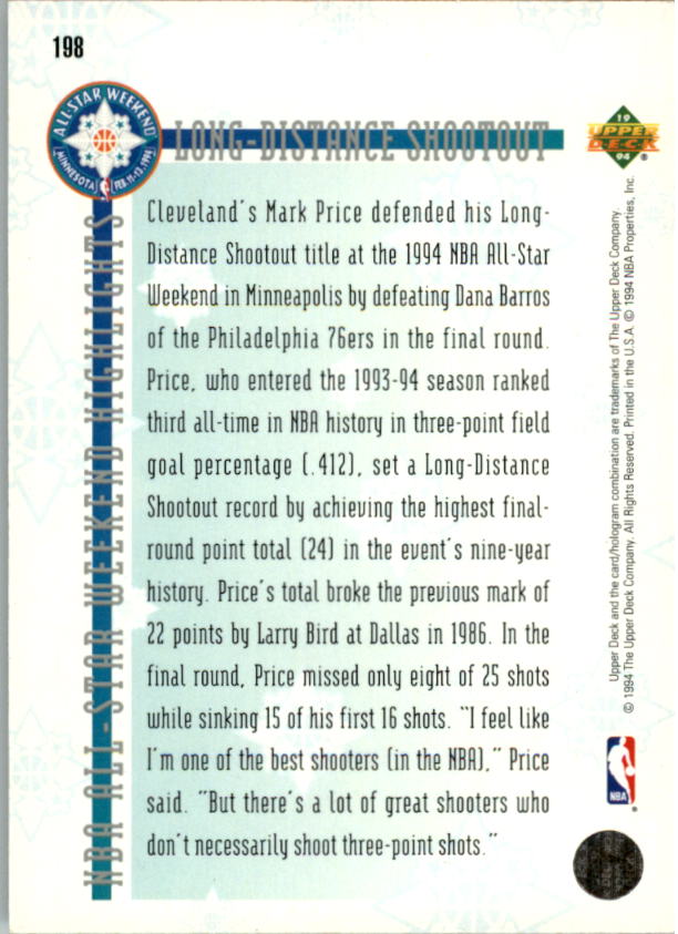 1993-94 Upper Deck Basketball Special Edition Electric Court Singles -You Choose - Picture 364 of 418
