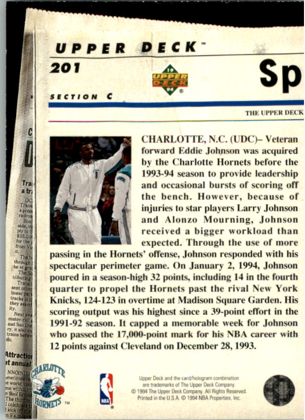 1993-94 Upper Deck Basketball Special Edition Electric Court Singles -You Choose - Picture 370 of 418