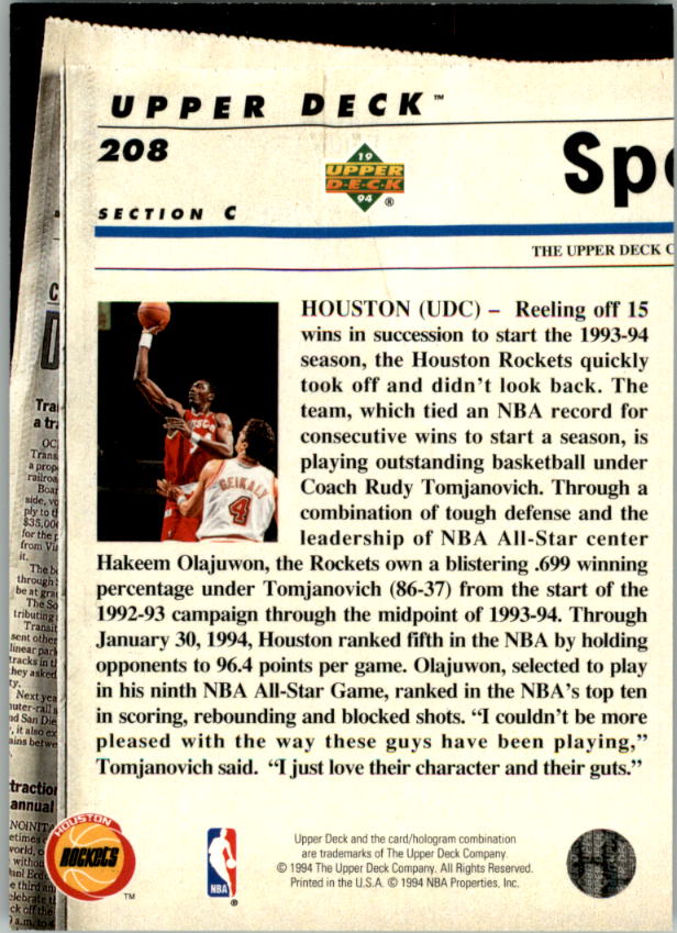 1993-94 Upper Deck Basketball Special Edition Electric Court Singles -You Choose - Picture 384 of 418