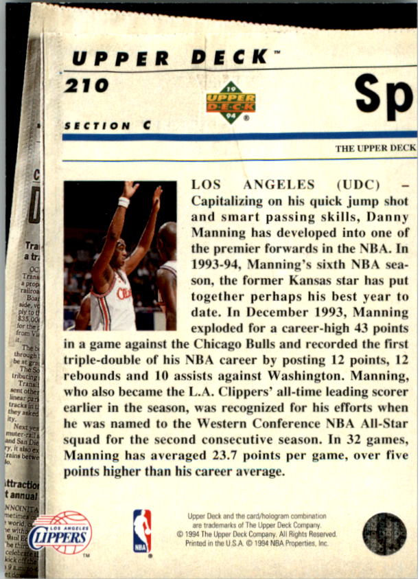 1993-94 Upper Deck Basketball Special Edition Electric Court Singles -You Choose - Picture 388 of 418