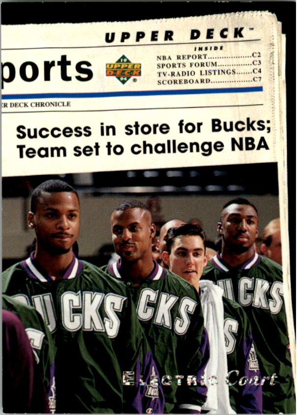 1993-94 Upper Deck SE Electric Court #213 Todd Day TH/Ken Norman TH/Vin Baker TH/Jon Barry TH