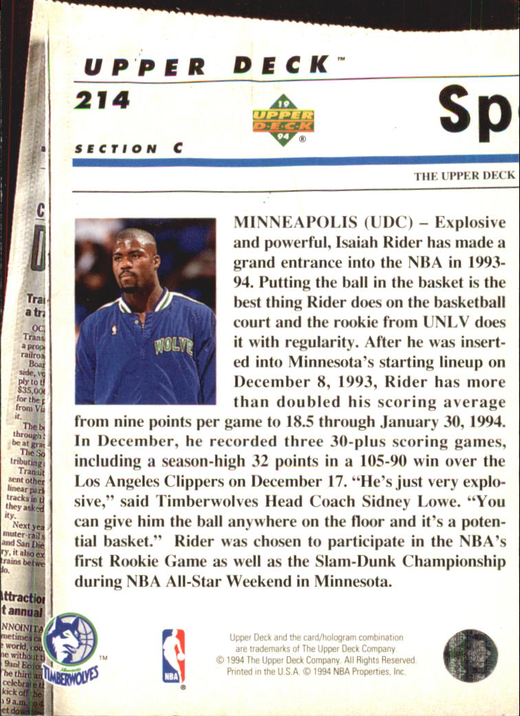 1993-94 Upper Deck Basketball Special Edition Electric Court Singles -You Choose - Picture 396 of 418