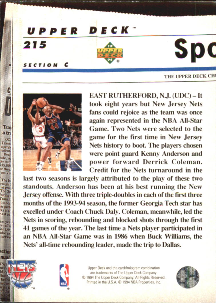 1993-94 Upper Deck Basketball Special Edition Electric Court Singles -You Choose - Picture 398 of 418