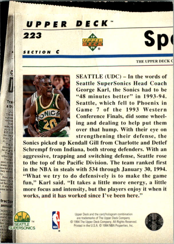 1993-94 Upper Deck Basketball Special Edition Electric Court Singles -You Choose - Picture 414 of 418