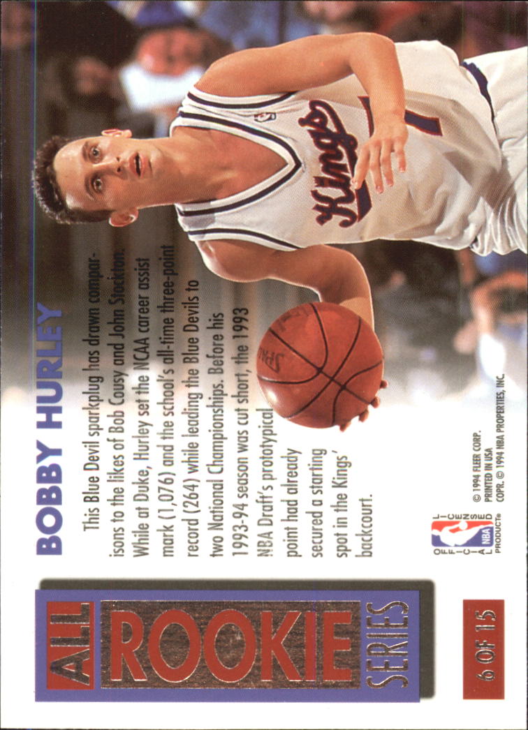 1993-94 Ultra All-Rookie Series #6 Bobby Hurley - NM-MT