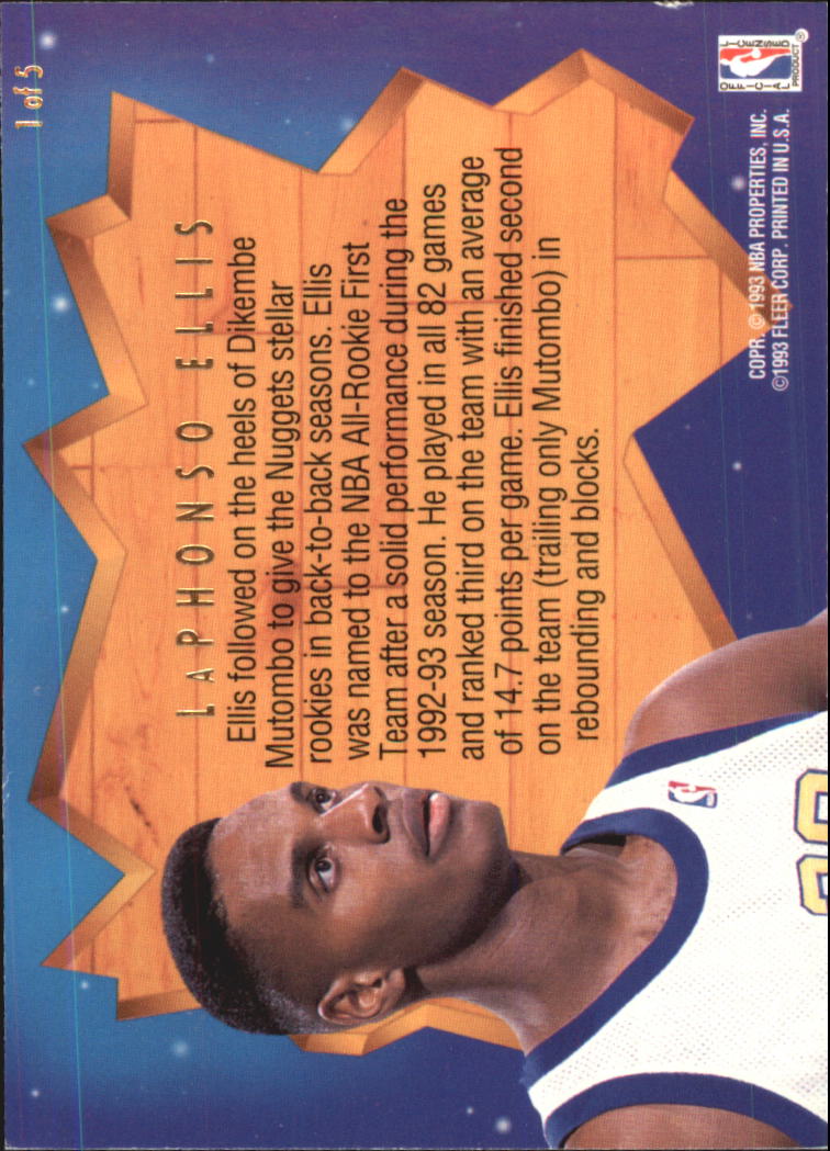 1993-94 Ultra All-Rookie Team #1 LaPhonso Ellis back image