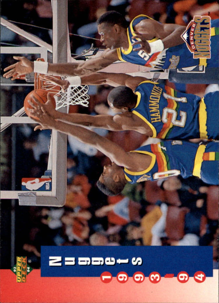 1993-94 Upper Deck #216 Denver Nuggets Sked/Dikembe Mutumbo