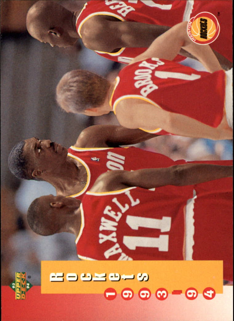 1993-94 Upper Deck #219 Houston Rockets Sked/Hakeem Olajuwon
