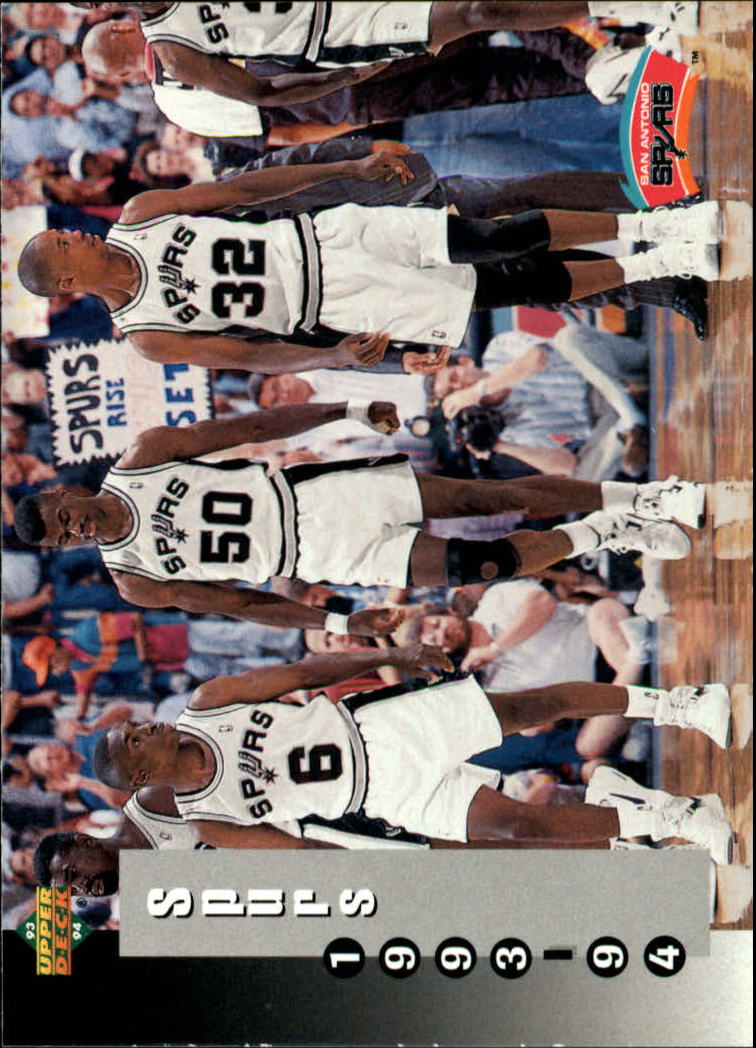 1993-94 Upper Deck #233 San Antonio Spurs Sked/David Robinson/Avery Johnson/Sean Elliott