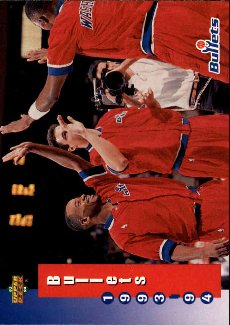 1993-94 Upper Deck #236 Washington Bullets/Tom Gugliotta/Michael Adams