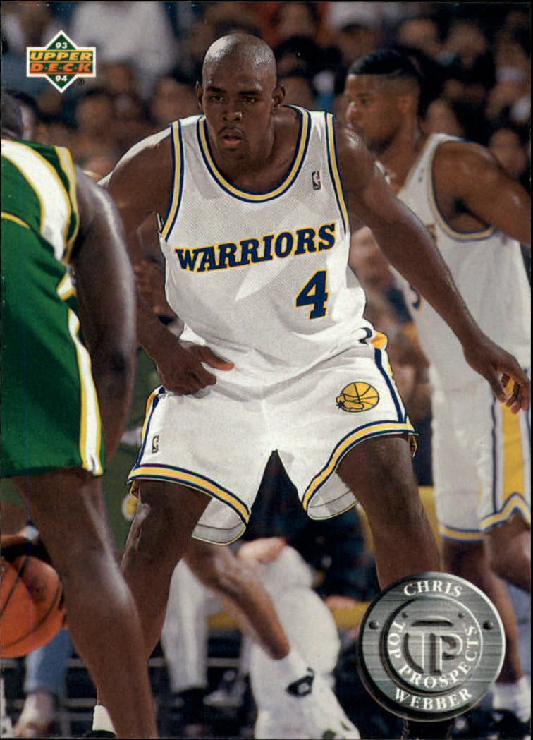 2) 1993-94 Upper Deck SE Chris Webber #4 Rookie - Golden State Warriors HOF