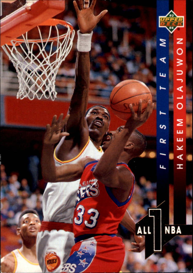 1990-91 NBA Hoops #23 Hakeem Olajuwon All-Star Rockets