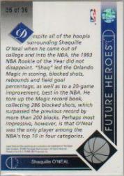 1993-94 Upper Deck Future Heroes #35 Shaquille O'Neal back image