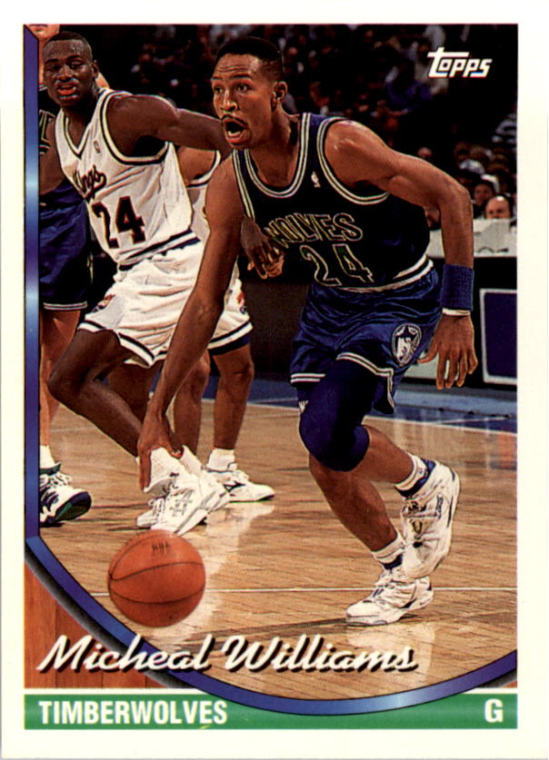1993-94 Topps #39 Micheal Williams UER/(350.2 minutes per game)