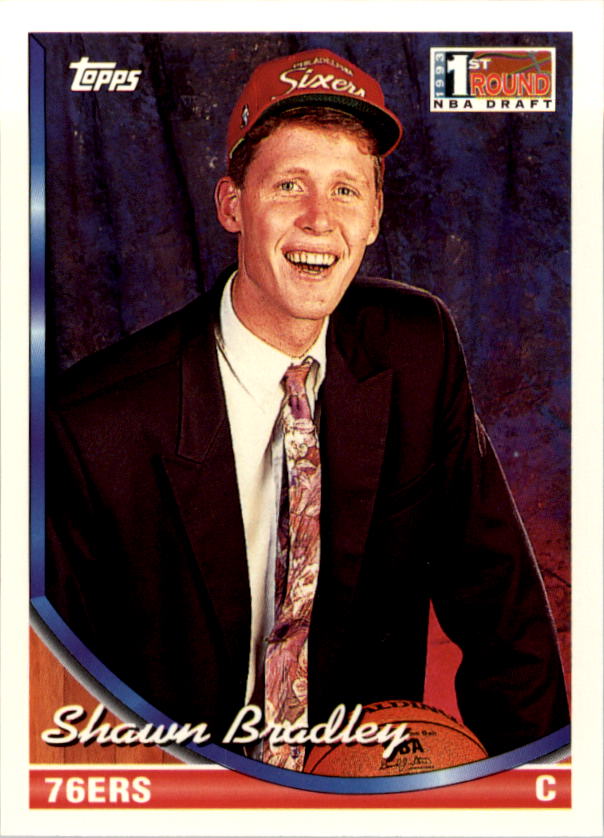 1993 94 Topps #41 Shawn Bradley RC Rookie  