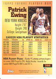 1993-94 Topps #200 Patrick Ewing FPM back image