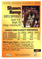 1993-94 Topps #202 Shawn Kemp FPM back image