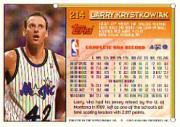 1993-94 Topps #214 Larry Krystkowiak back image