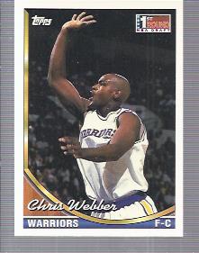 1993-94 Topps #224 Chris Webber RC