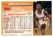 1993-94 Topps #251 Avery Johnson back image