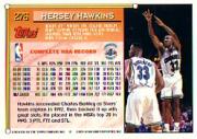 1993-94 Topps #276 Hersey Hawkins back image