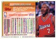 1993-94 Topps #295 Mark Aguirre back image