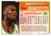 1993-94 Topps #296 Shawn Kemp back image