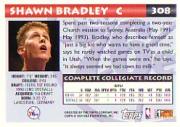 1993-94 Topps #308 Shawn Bradley back image