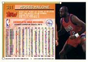 1993-94 Topps #381 Moses Malone back image
