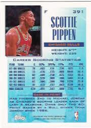 1993-94 Topps #391 Scottie Pippen FSL back image