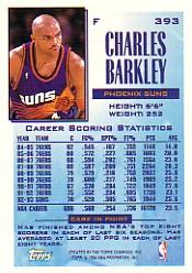 1993-94 Topps #393 Charles Barkley FSL back image