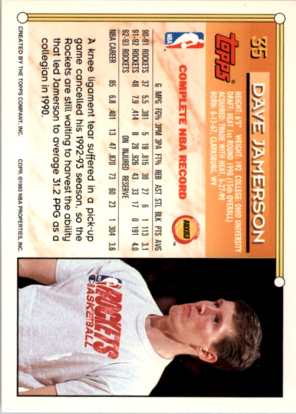 1993-94 Topps Gold Basketball (Pick Card From List) C43 10-24 - Picture 27 of 245