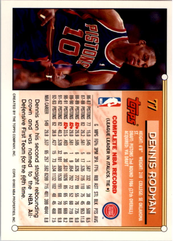 1993-94 Topps Gold Basketball (Pick Card From List) C43 10-24 - Picture 33 of 245