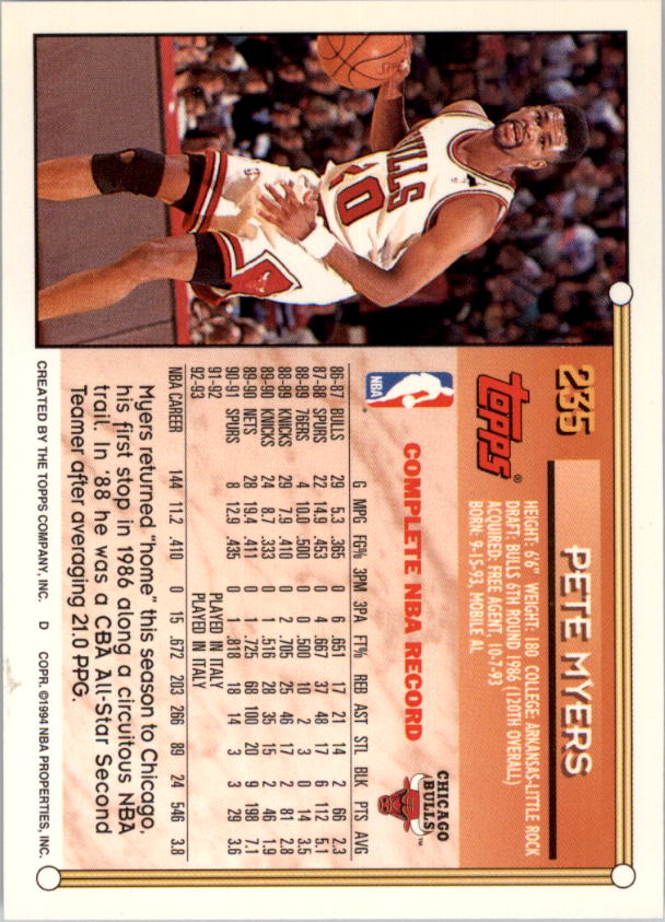 1993-94 Topps Gold Basketball Series Two (199-396) Singles - You Choose - Picture 70 of 366