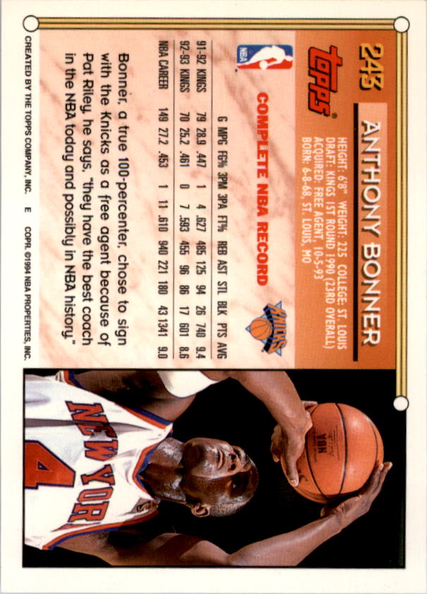 1993-94 Topps Gold Basketball Series Two (199-396) Singles - You Choose - Picture 86 of 366