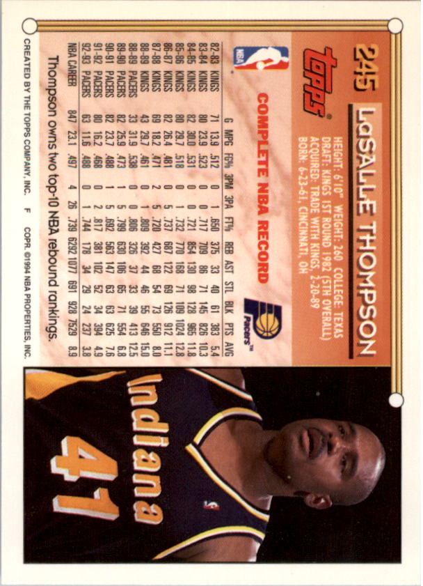 1993-94 Topps Gold Basketball Series Two (199-396) Singles - You Choose - Picture 90 of 366